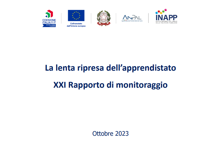 Pubblicato il nuovo Rapporto sull'Apprendistato in Italia